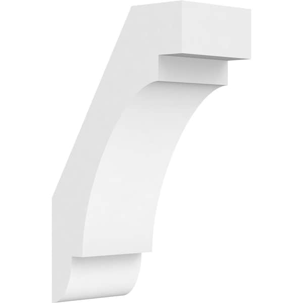 Ekena Millwork 3"W x 6"D x 10"H Standard Aspen Architectural Grade PVC Knee Brace BRCP03X06X10ASP - main